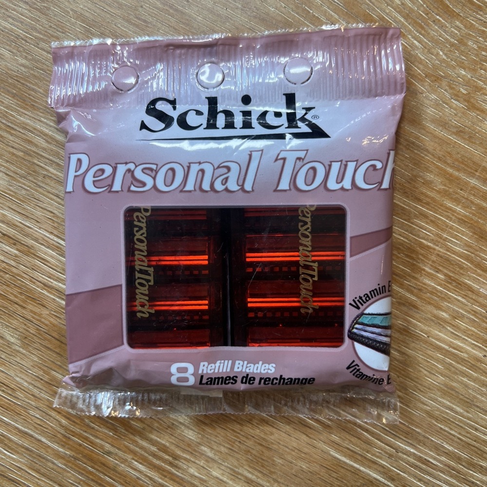 Schick Personal Touch Razor Blades Refills 8 pk Moisturizing E & Aloe NOS 1998